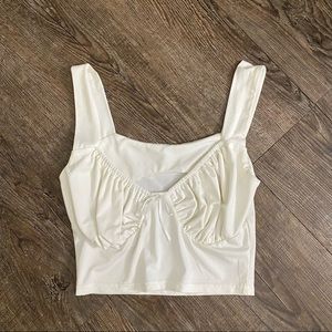 White crop top size small